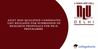 AILET 2025: Qualified Candidates List for Submission of Research Proposals for Ph.D. Programme Released, Download PDF.